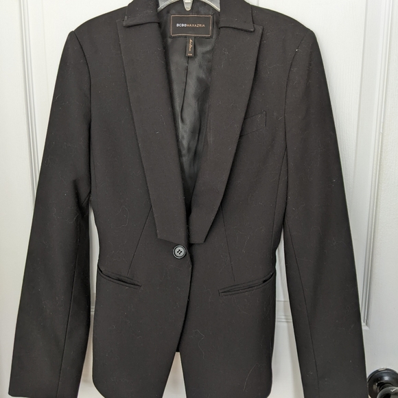 BCBG Black Blazer with Adjustable Back - Picture 1 of 7